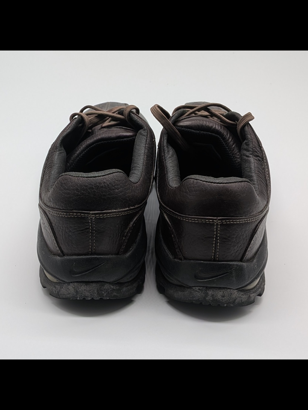Nike Sport Performance Golf Shoes Men's Size 11W Brown Leather Vintage Spikeless - Picture 3 of 6